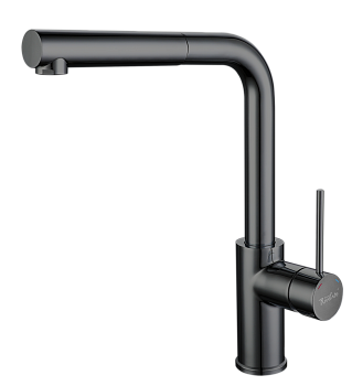 Фото товара: Rivelato ALBANO 1573503 PVD black, смеситель, черный