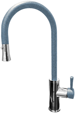 GranFest 7652, смеситель, мрамор, графит