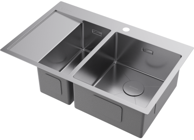 Детальное фото товара: Omoikiri Akisame 78-2-IN-R, мойка, нержавеющая сталь, чаша справа