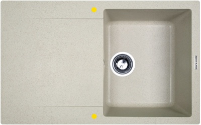 Zigmund & Shtain RECHTECK 775, мойка, речной песок 