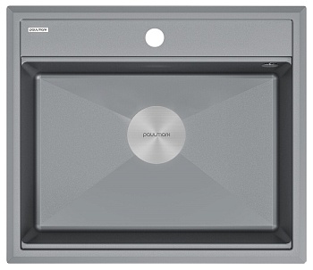 Фото товара: Paulmark STEPIA 60, мойка, гранит, серый металлик