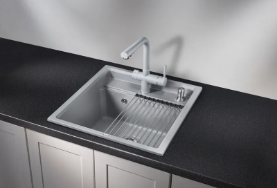 GRANULA 5002 мойка, гранит, алюминиум Детальное фото товара: GRANULA 5002 мойка, гранит, алюминиум