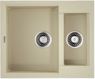 Детальное фото товара: Omoikiri Sakaime 60-2-BE, мойка, гранит, ваниль