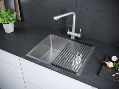 Детальное фото товара: Paulmark NEXT 54 UNI, мойка, нержавеющая сталь брашированная