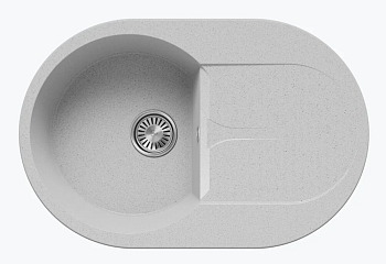 Фото товара: Polygran ATOL-760, мойка, мрамор, светло-серый 314