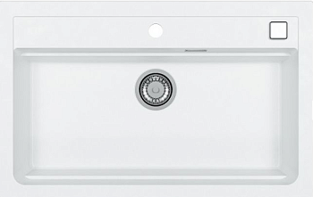 Фото товара: ALVEUS GRANITAL ATROX 40 ARCTIC - G11, мойка, гранит, белый (в комплекте с сифоном 1132823)