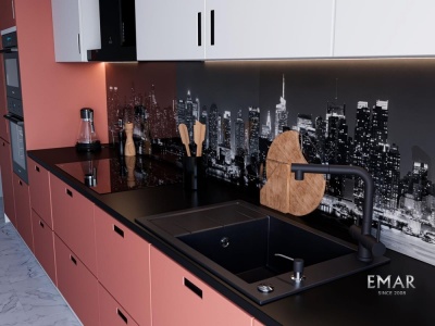 Emar EMQ-1780.Q, мойка, гранит, оникс Детальное фото товара: Emar EMQ-1780.Q, мойка, гранит, оникс