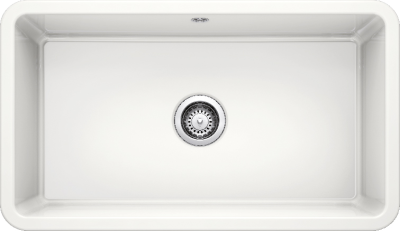 Детальное фото товара: Blanco Villae Single, мойка, керамика, глянцевый белый