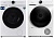 Фото товара: Midea стирка MF200D80WBS/W-RU + сушка MD200D90WB/W-RU + соед.эл MSKK-W01