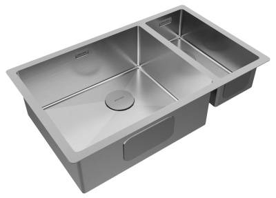 Детальное фото товара: Paulmark NEXT 69/2S UNI, мойка, нержавеющая сталь брашированная (левая)