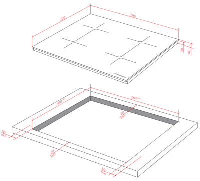 Детальное фото товара: Kuppersberg ICI 624 индукционная поверхность