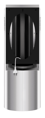 Детальное фото товара: Maunfeld DRUM Wall 35 нержавеющая сталь