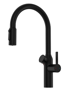 Фото товара: Oulin OL-8018 Black, смеситель, черный