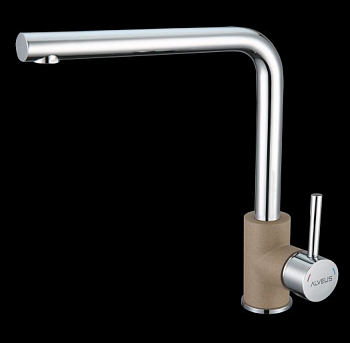 Фото товара: ALVEUS SELMA G55 BEIGE, смеситель, гранит, бежевый
