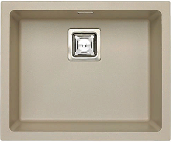 Фото товара: ALVEUS QUADRIX 50 GRANITAL+ PEBBLE-G02M, мойка, гранит, светло-бежевый (в компл. с сифоном 1133398)