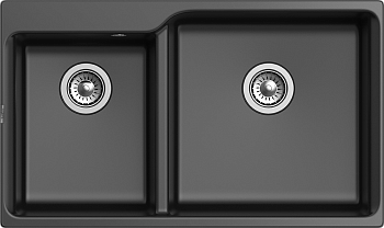 Фото товара: Rivelato AXEL X-90D antracite, мойка, гранит, антрацит