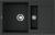 Omoikiri Sakaime 78-2-BL, мойка, гранит, черный Детальное фото товара: Omoikiri Sakaime 78-2-BL, мойка, гранит, черный