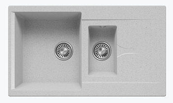 Фото товара: Polygran BRIG-870, мойка, мрамор, светло-серый 314