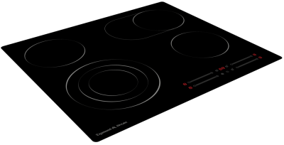 Детальное фото товара: Zigmund & Shtain CN 44.6 B стеклокерамическая поверхность
