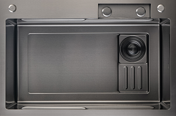 Фото товара: GranFest 7545 PVD, мойка, нержавеющая сталь, графит