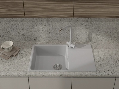 Детальное фото товара: GranFest URBAN 678L, мойка, гранит, серый