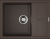 Omoikiri Sumi 65-DC, мойка, гранит, темный шоколад Детальное фото товара: Omoikiri Sumi 65-DC, мойка, гранит, темный шоколад