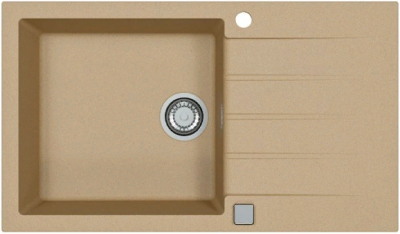 ALVEUS GRANITAL CADIT 40 BEIGE - G55, мойка, гранит, бежевый (в комплекте с сифоном 1132823)