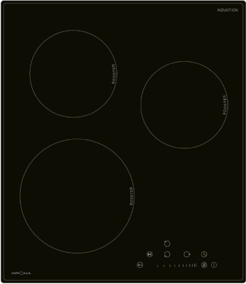 Детальное фото товара: Krona FORTE 45 BL индукционная поверхность