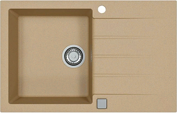 Фото товара: ALVEUS GRANITAL CADIT 20 BEIGE - G55, мойка, гранит, бежевый (в комплекте с сифоном 1132823)