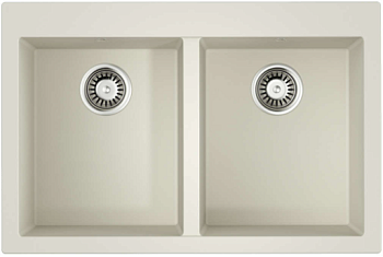 Фото товара: Omoikiri Bosen 80-2-WH, мойка, гранит, белый