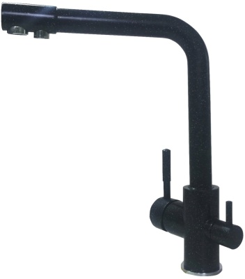 Детальное фото товара: LEX Biferno Black, смеситель, гранит