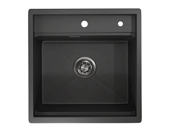Фото товара: GRANULA 5051 мойка, нержавеющая сталь, черный матовый