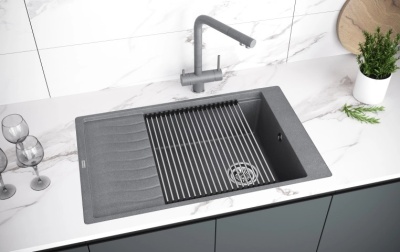 Детальное фото товара: KUCHENSTERN RING 430, ролл-мат для мойки, нержавеющая сталь