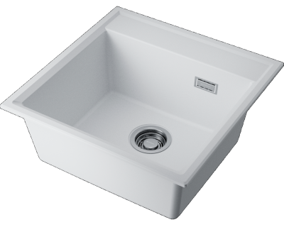 Omoikiri Daisen 51-WH, мойка, гранит, белый Детальное фото товара: Omoikiri Daisen 51-WH, мойка, гранит, белый