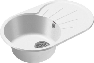 Детальное фото товара: GranFest RONDO GF-R-750 L, мойка, мрамор, иней