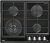 Детальное фото товара: Teka GZC 64320 XBN NIGHT RIVER BLACK газовая поверхность