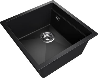 Детальное фото товара: Rivelato LINO LN-454-L nero, мойка, гранит, черный