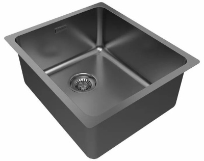 Детальное фото товара: Paulmark VISTA 38, мойка, нержавеющая сталь, вороненая сталь