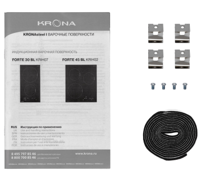 Krona FORTE 30 BL Детальное фото товара: Krona FORTE 30 BL индукционная поверхность