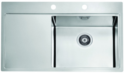ALVEUS PURE 50R new KMB-90, мойка, нержавеющая сталь, правая (в комплекте с сифоном 1148858)