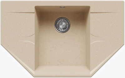 Детальное фото товара: Polygran RIFF-800, мойка, мрамор, опал 328