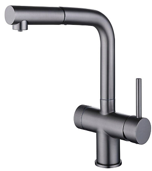 Фото товара: Emar ЕС-7026 PVD Dark, смеситель, вороненая сталь