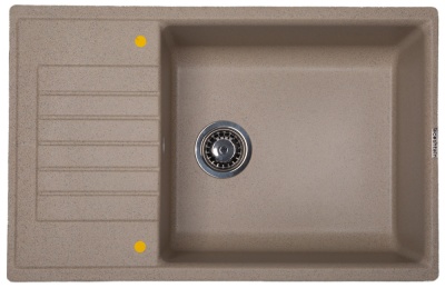 Ecoshtein RECHTECK 780.500, мойка, гранит, песочный