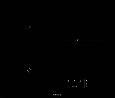 Детальное фото товара: De Dietrich DPV4502B стеклокерамическая поверхность