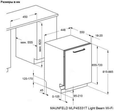 Детальное фото товара: Maunfeld MLP45331T Light Beam Wi-Fi