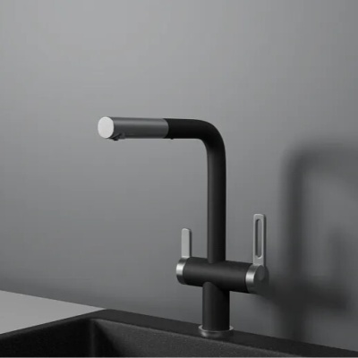 Фото товара: GRANULA 8170 смеситель, гранит, черный