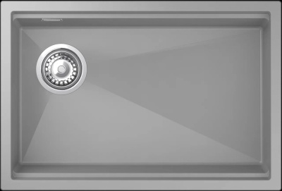 Rivelato LINO LN-654-L grigio metallizz, мойка, гранит, серый металлик