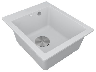 Paulmark KANTE 40, мойка, гранит, белый Детальное фото товара: Paulmark KANTE 40, мойка, гранит, белый