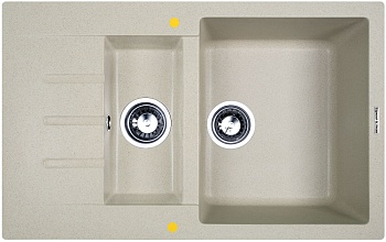 Фото товара: Zigmund & Shtain RECHTECK 775.2, мойка, речной песок 