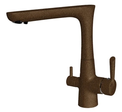 Детальное фото товара: GranFest 3223, смеситель, мрамор, терракот